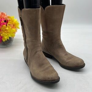 Born Taupe Heeled Boots